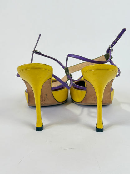 Vintage Yellow Manolo Heels