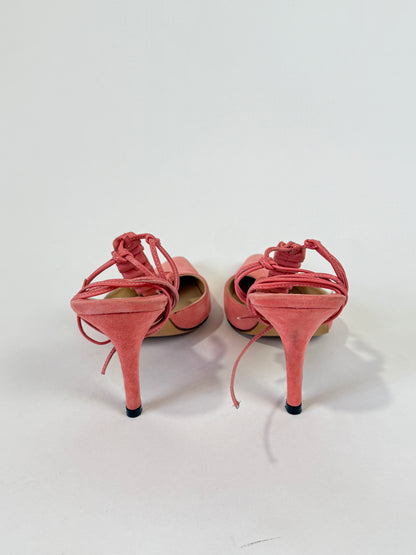 Vintage Manolo Blahnik Ruffle Heel