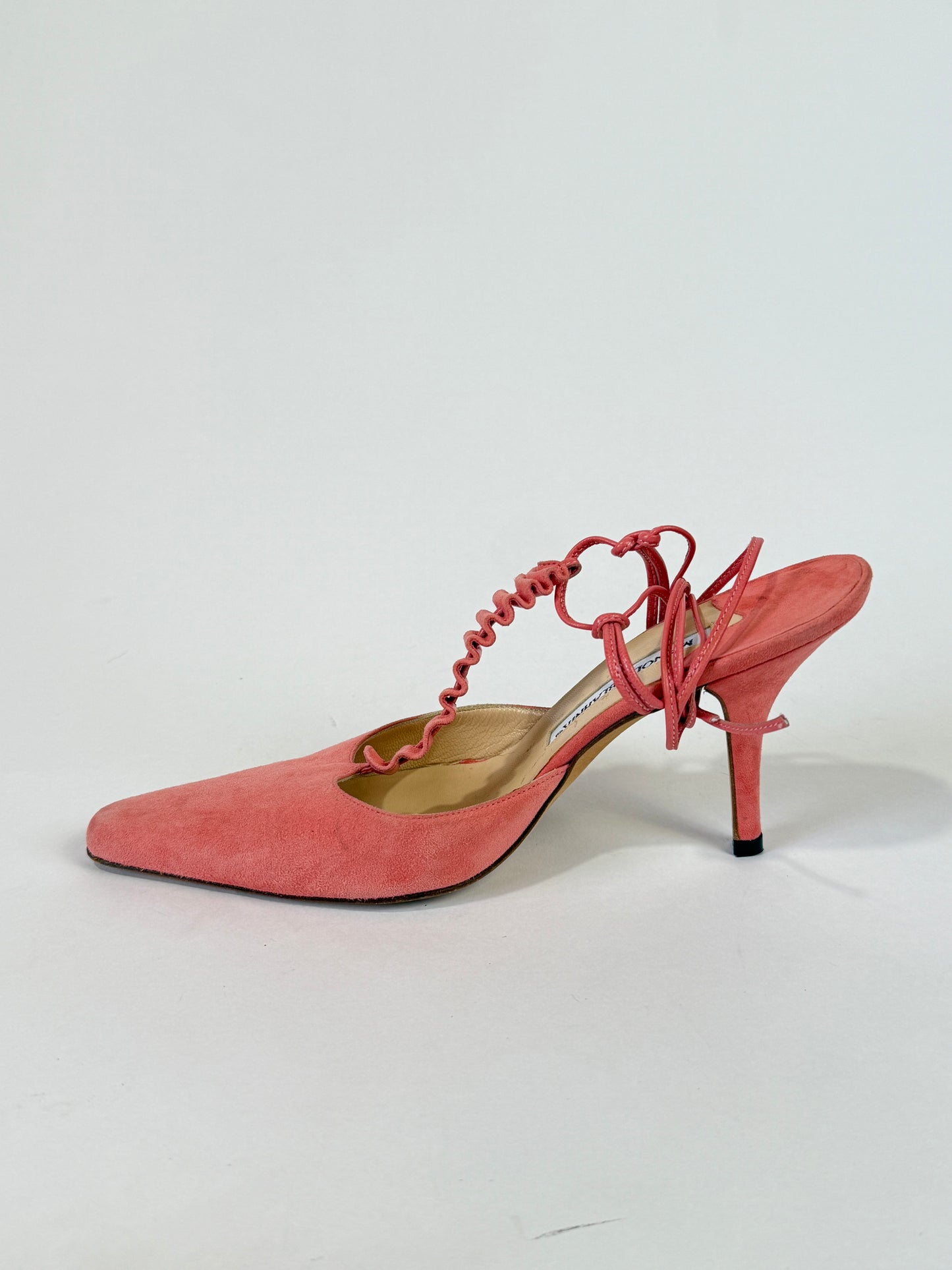 Vintage Manolo Blahnik Ruffle Heel