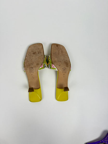 Vintage Beaded Fendi Mules