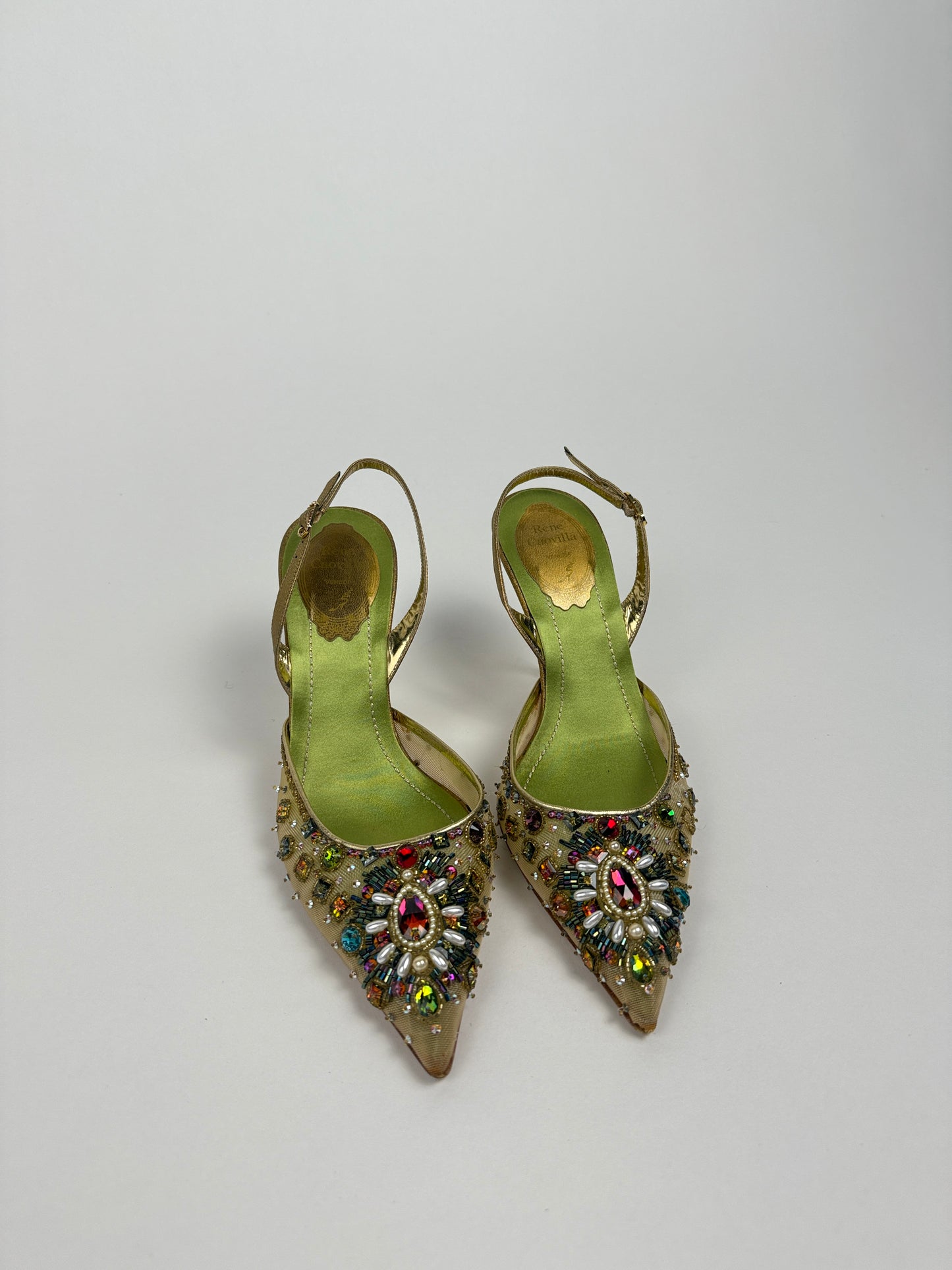 Rene Caovilla Beaded Heels