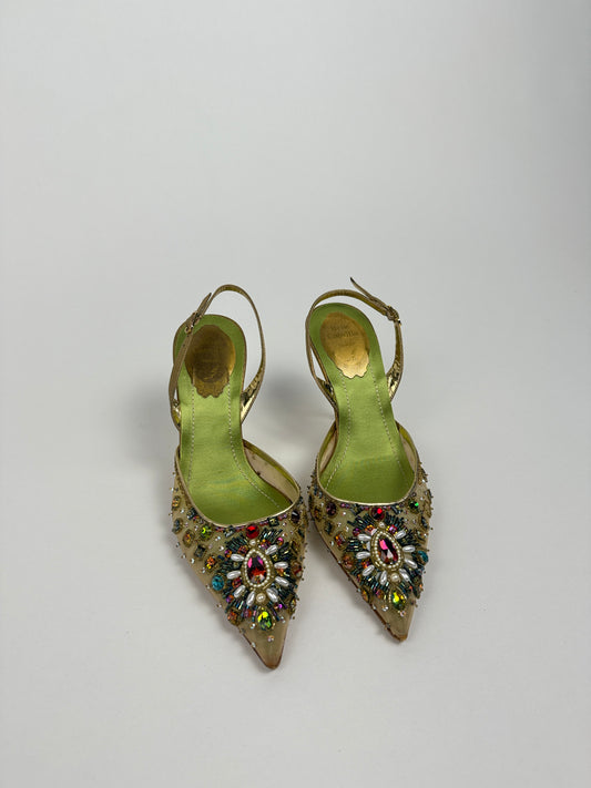 Rene Caovilla Beaded Heels