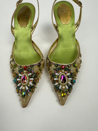 Rene Caovilla Beaded Heels