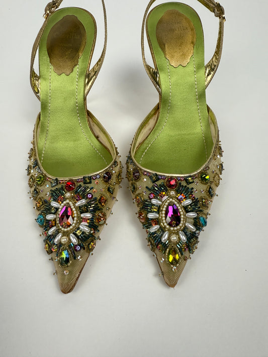 Rene Caovilla Beaded Heels