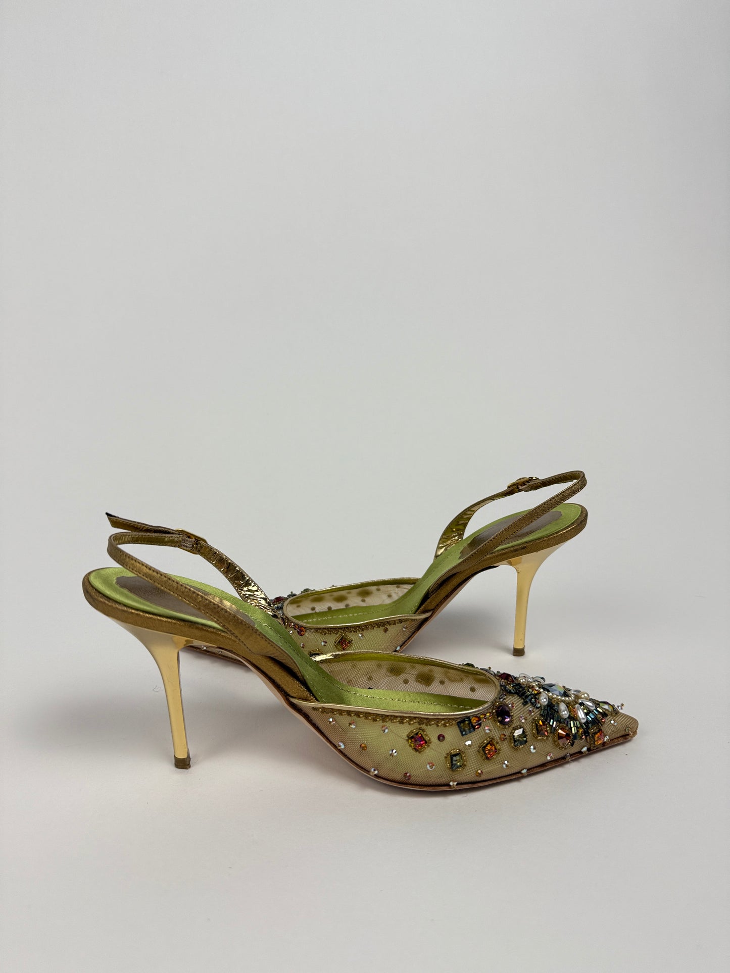 Rene Caovilla Beaded Heels