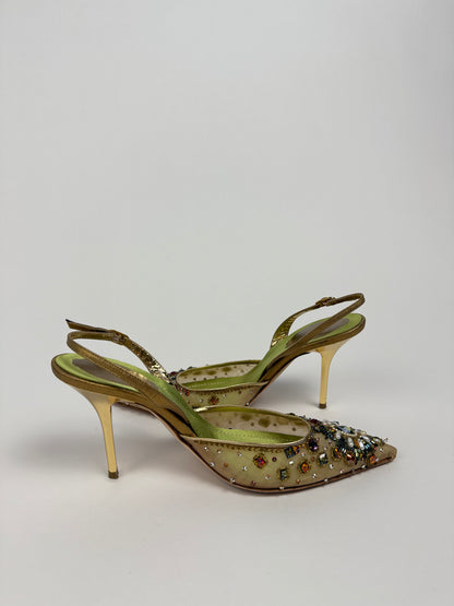 Rene Caovilla Beaded Heels