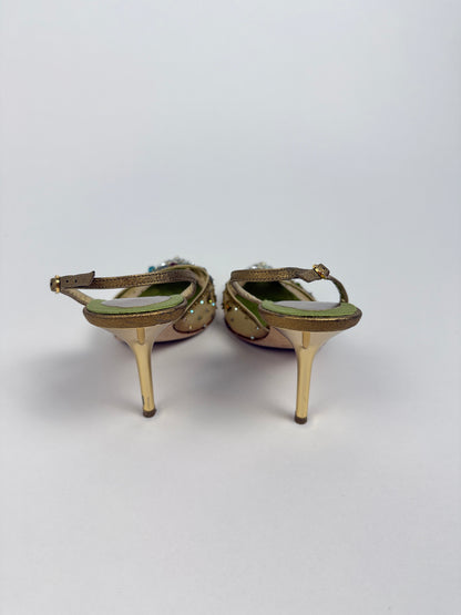 Rene Caovilla Beaded Heels