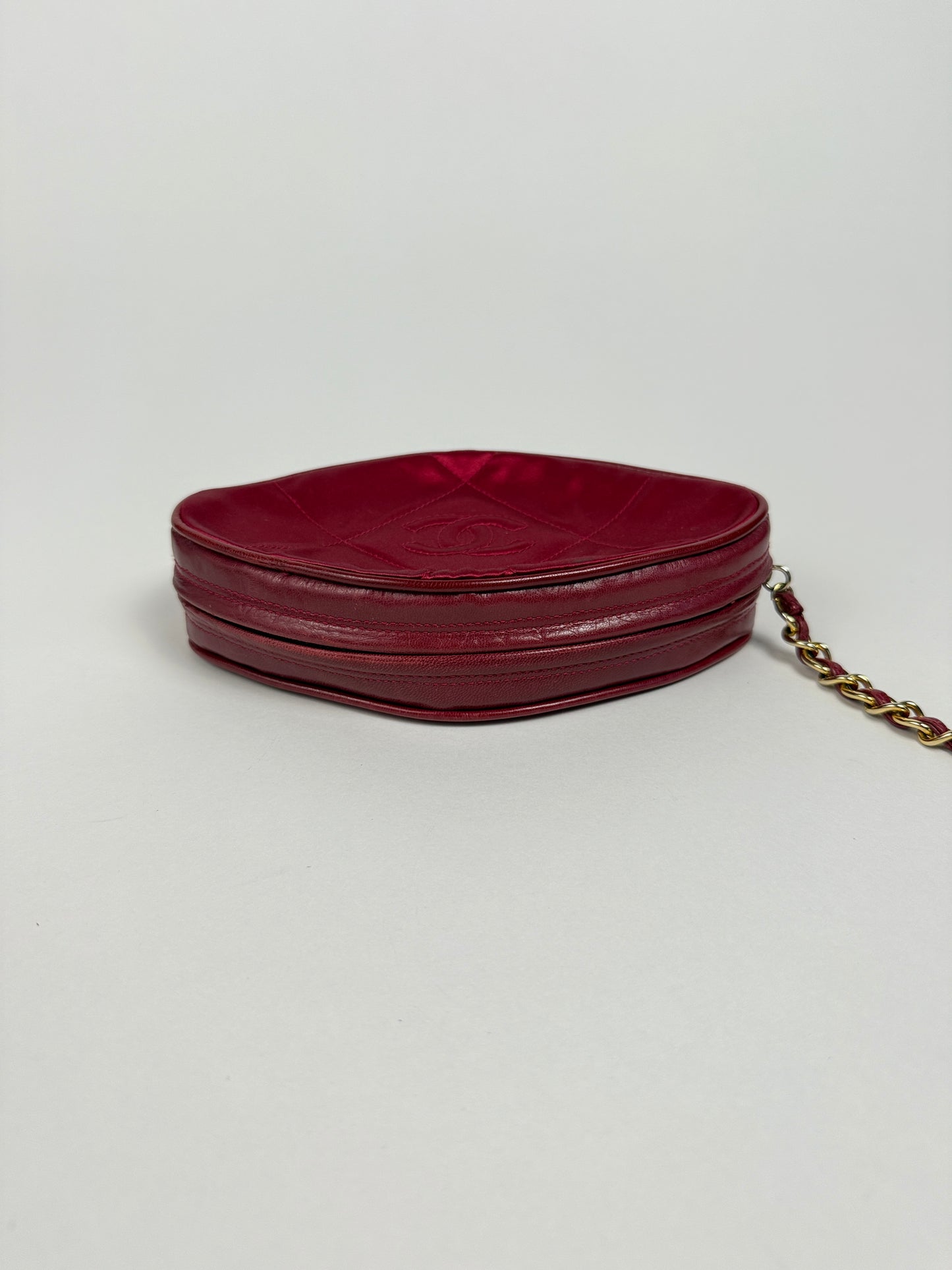 Vintage Chanel Late 80s Early 90s Satin Tassel Clutch