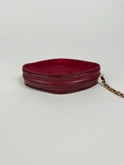 Vintage Chanel Late 80s Early 90s Satin Tassel Clutch