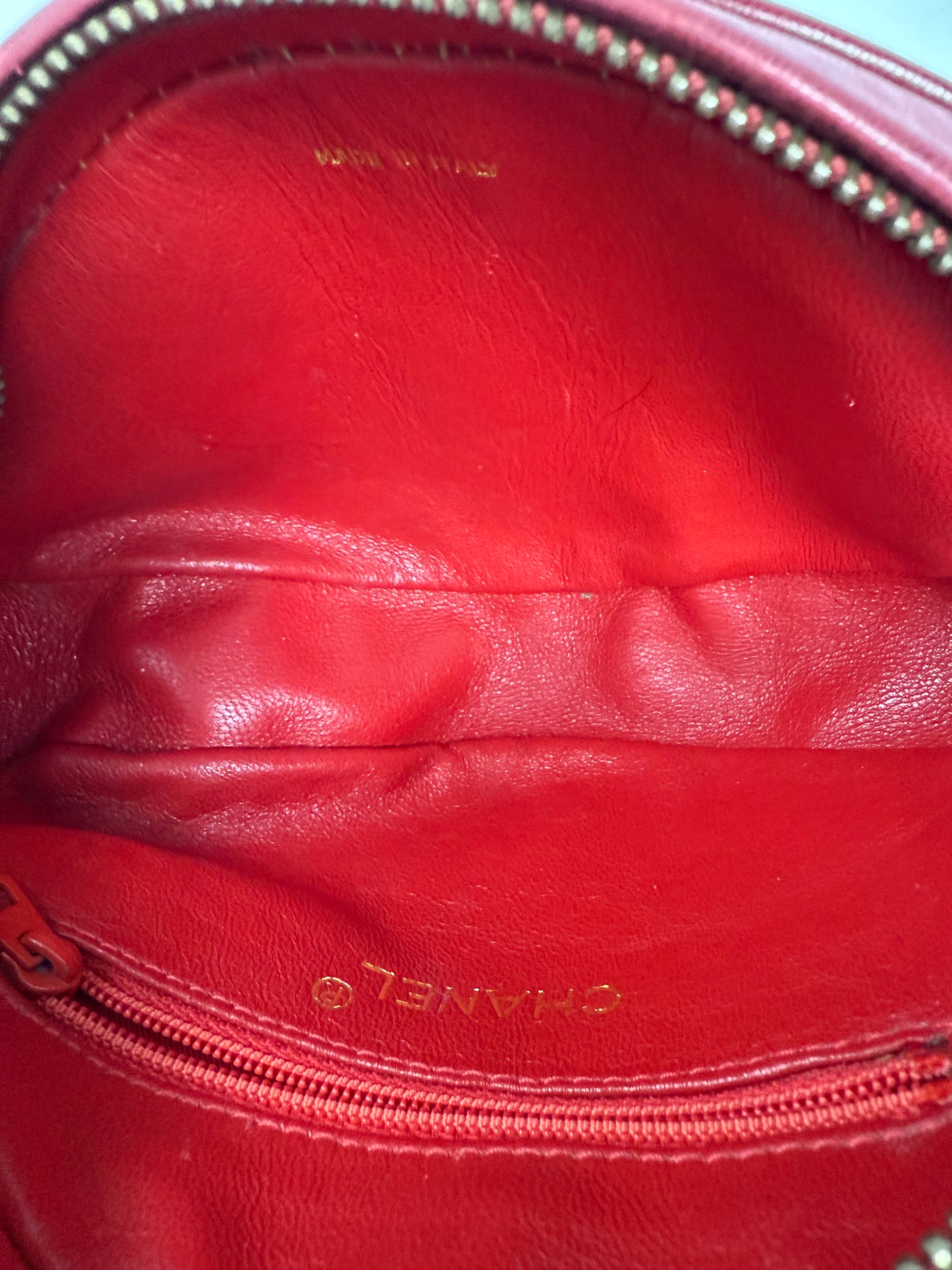 Vintage Chanel Late 80s Early 90s Satin Tassel Clutch