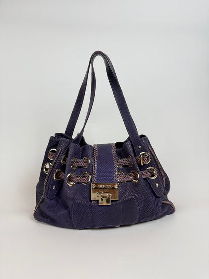 Vintage Purple Jimmy Choo Shoulder Bag