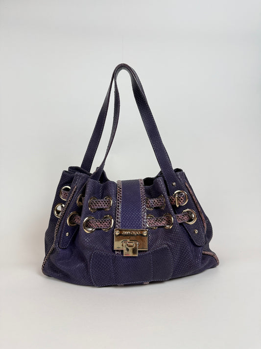 Vintage Purple Jimmy Choo Shoulder Bag