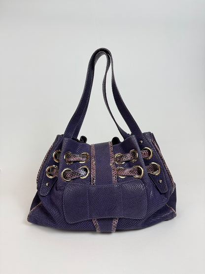 Vintage Purple Jimmy Choo Shoulder Bag