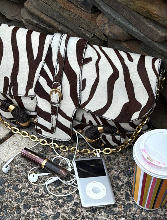 Zebra Calf Hair Jimmy Choo Bag